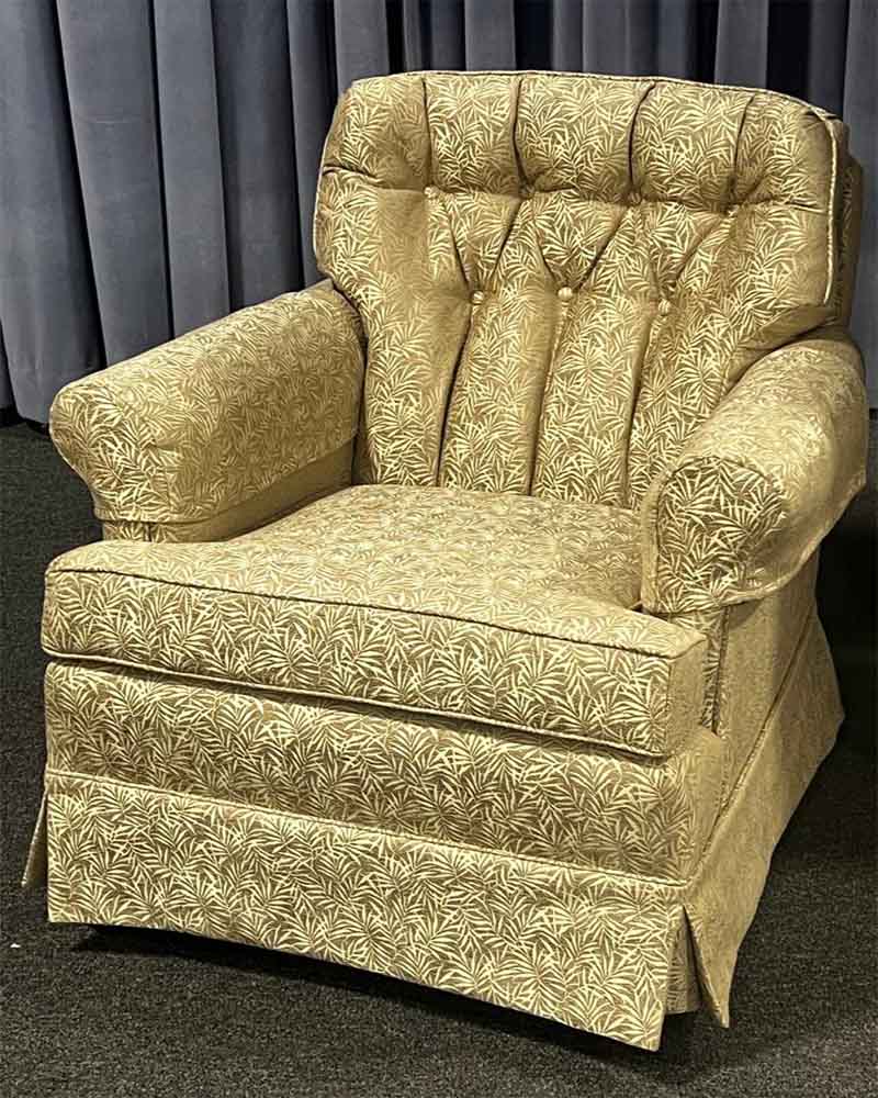 reupholstered chair