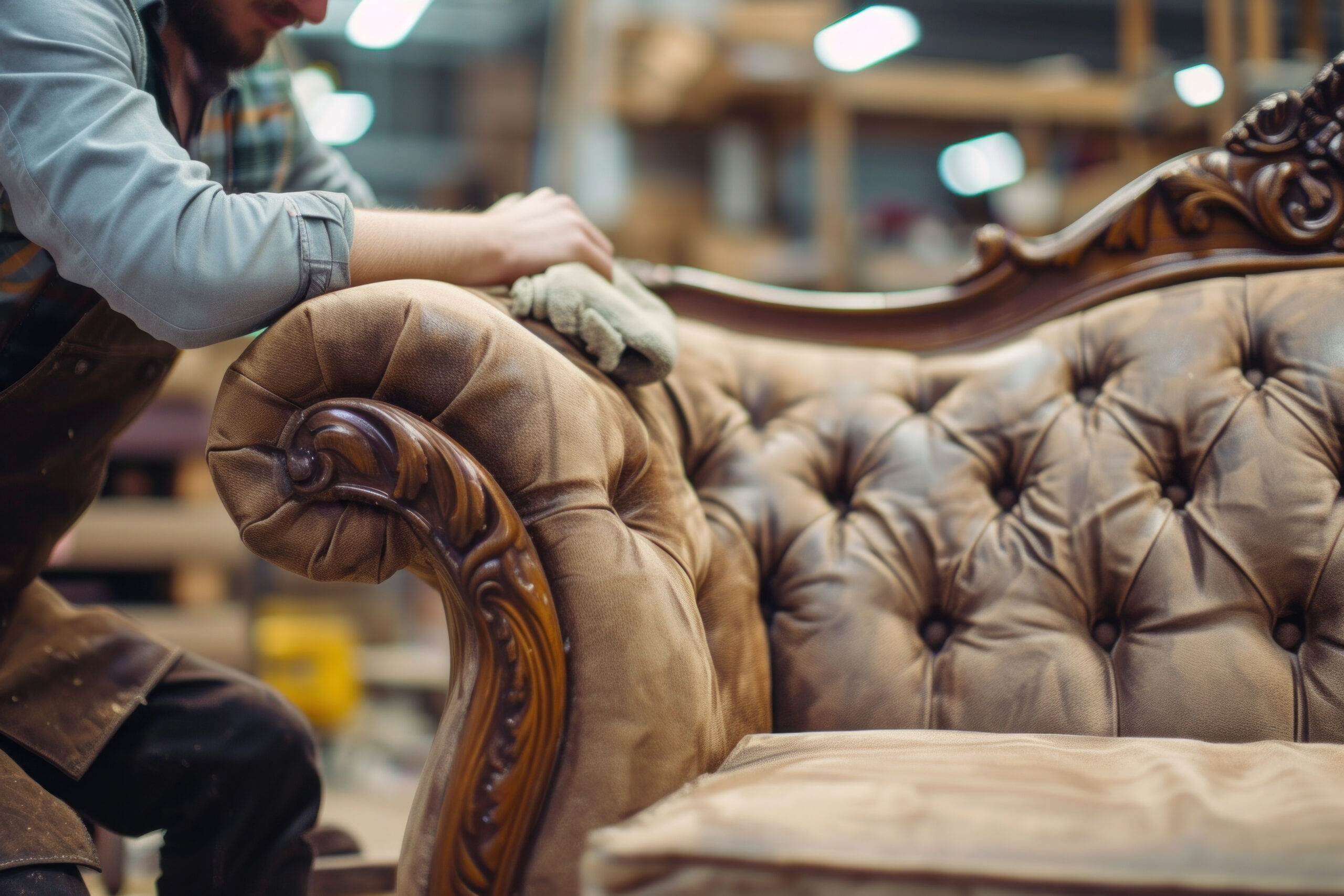 Antique Upholstry restoration couch